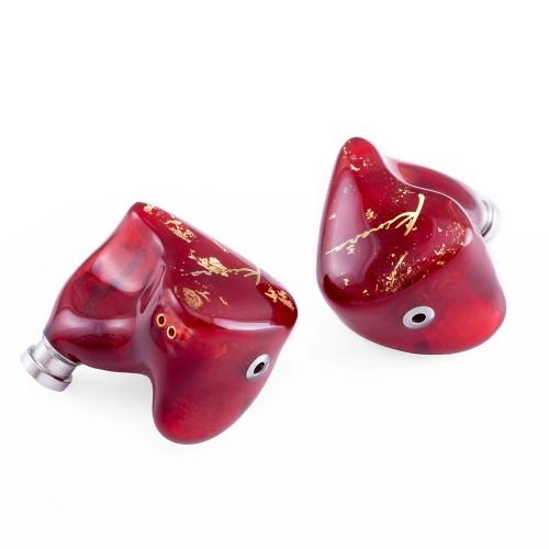 Kinera BD005 PRO In-Ear Monitor Ergonomic Design for Comfortable Fit 9.2mm Beryllium Diaphragm and 30095 armature Drivers, Jewel Red
