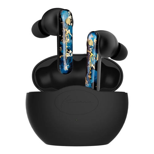 Kinera YH802 Wireless Bluetooth 5.0 Headphones with Hybrid ANC, IOS and Android Compatible, Custom 10mm Driver, Hand-Painted, Black