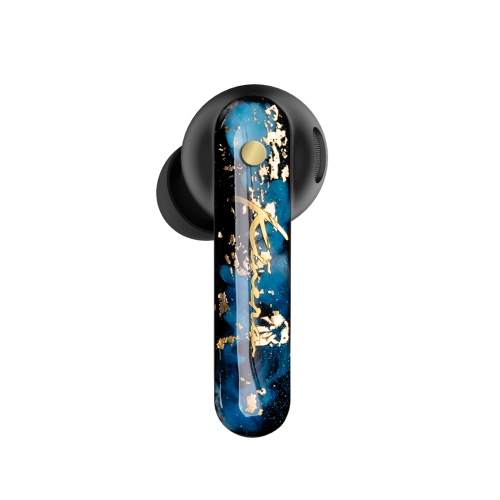 Kinera YH802 Wireless Bluetooth 5.0 Headphones with Hybrid ANC, IOS and Android Compatible, Custom 10mm Driver, Hand-Painted, Black