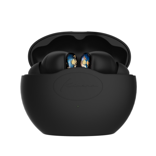 Kinera YH802 Wireless Bluetooth 5.0 Headphones with Hybrid ANC, IOS and Android Compatible, Custom 10mm Driver, Hand-Painted, Black