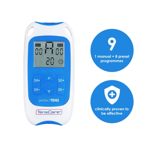 TensCare Perfect TENS EMS Machine for Relief of Back Pain & Arthritis