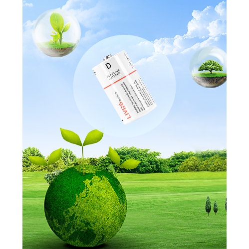 4pcs 1.5V D Batteries alcalines est conforme à la directive de l'UE de la batterie pourraient fonctionner entre -18 et 50 - LivingBasics®