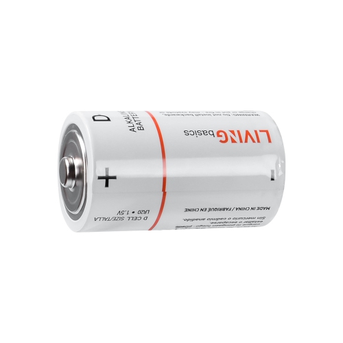 4pcs 1.5V D Batteries alcalines est conforme à la directive de l'UE de la batterie pourraient fonctionner entre -18 et 50 - LivingBasics®