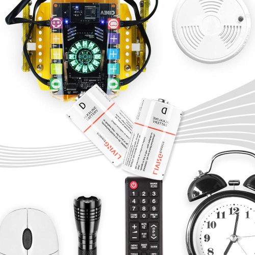 4pcs 1.5V D Batteries alcalines est conforme à la directive de l'UE de la batterie pourraient fonctionner entre -18 et 50 - LivingBasics®