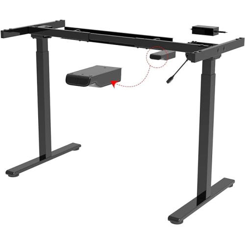 Electric Height Adjustable Standing Desk Frame, Ergonomic Sit Stand Up Desk for 39-63 inch TableTops