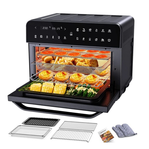 Calmdo Air Fryer Toaster Oven 12 In 1, Convection Air Fryer Countertop Oven Recipes