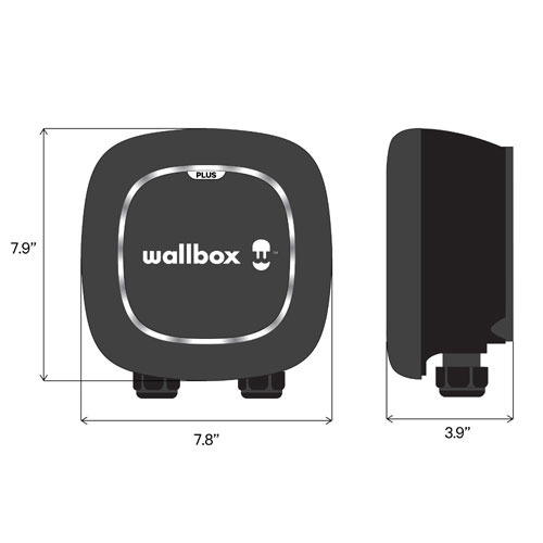Wallbox Pulsar Plus Level 2 Smart Electric Vehicle Charging Station (J1772 / 40A / Wi-Fi / 25ft.)