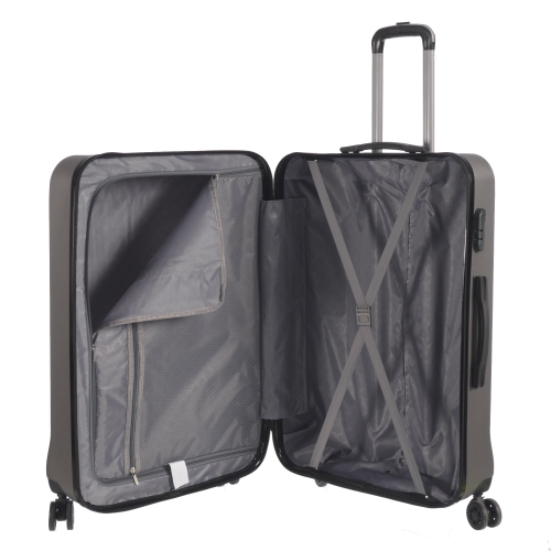 NICCI 28" Large Size Luggage Grove Collection - Charcoal Grey