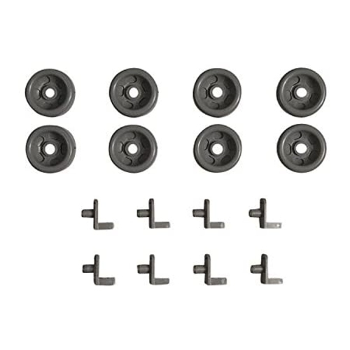 WG04A03392 OEM GE Dishwasher Lower Dishrack Roller Assembly Kit 8 Pack
