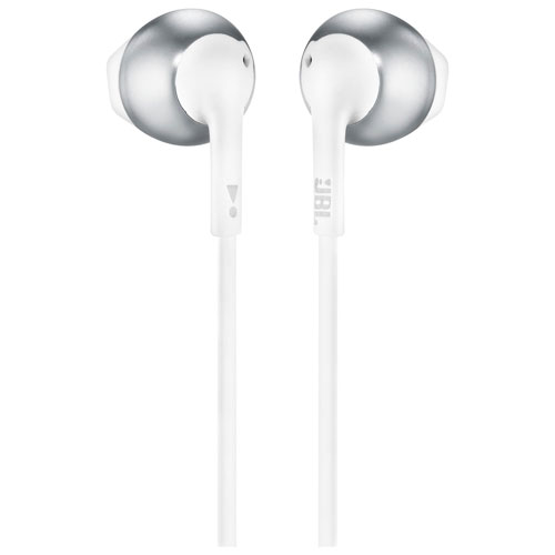 Écouteurs boutons T205 de JBL - Chrome