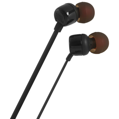 Écouteurs boutons à isolation sonore T110 de JBL - Noir