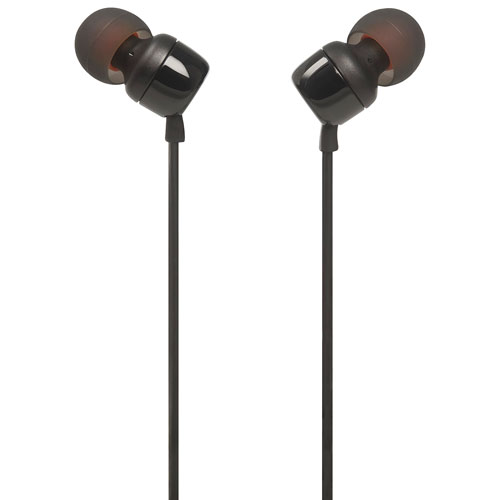 Écouteurs boutons à isolation sonore T110 de JBL - Noir