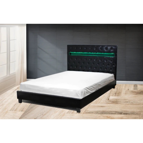 QUEENSONS  Otis Led Bed Queen In Black Best purchase so far from bestbuy