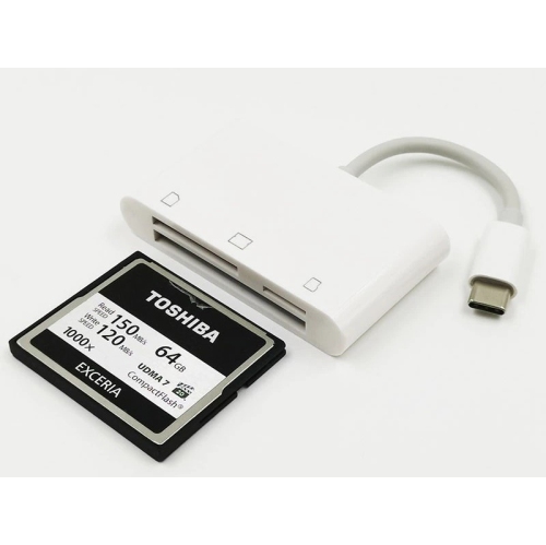 Speedex USB Type C To SD/TF/CF 3 in 1 Card Reader For Macbook/PC/SMARTPHONE/CAMERA