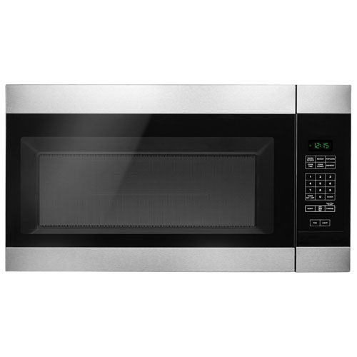 Amana Over-the-Range Microwave - 1.6 Cu. Ft. - Black-on-Stainless - Open Box - Perfect Condition