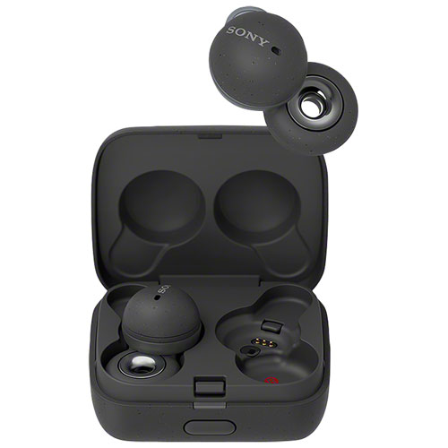 Écouteurs boutons 100 % sans fil à anneaux ouverts LinkBuds de Sony - Gris