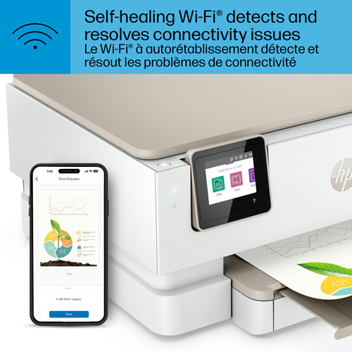 HP ENVY Inspire 7255e Wireless All-In-One Inkjet Printer - HP Instant Ink 3-Month Free Trial Included*