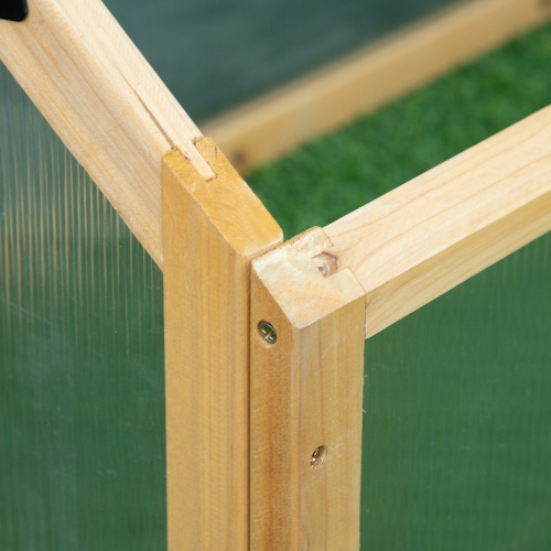 Jardinière surélevée portative en bois à cadre froid avec dessus qui s'ouvre pour l'intérieur, l'extérieur, les fleurs, les légumes, les plantes,