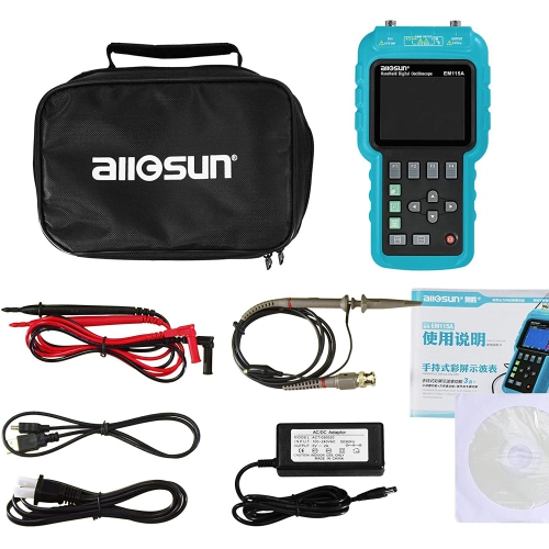 ALLOSUN 3 In1 Digital Oscilloscope Handheld with USB Multifunction Digital Scope Multimeter Meter - Open Box