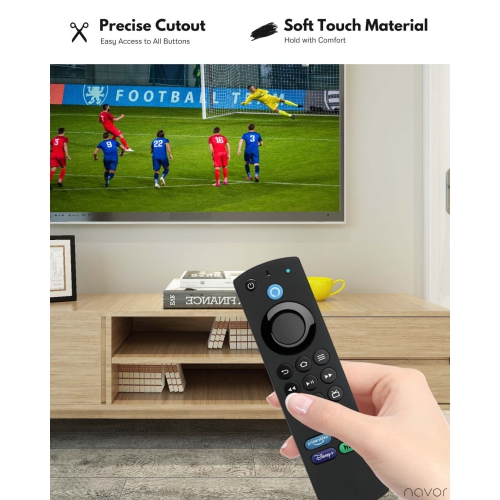 Couvercle de protection antichoc/étui compatible avec la nouvelle télécommande vocale Alexa pour sapin TV Stick 3e gén./Fire TV Stick 4K (2021) Étui