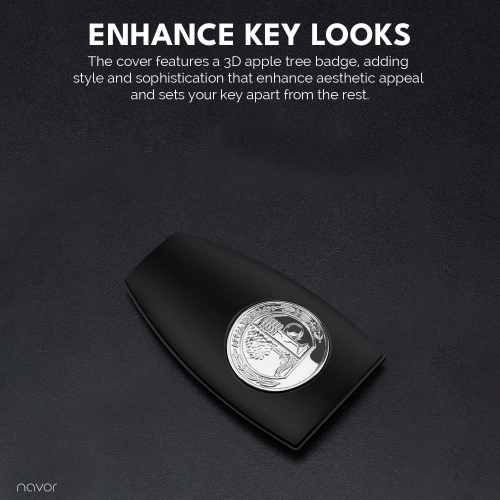 1 Piece Metal 3D Apple Tree Badge Key Back Cover A0008900023 Compatible for Mercedes Benz AMG Key Cover