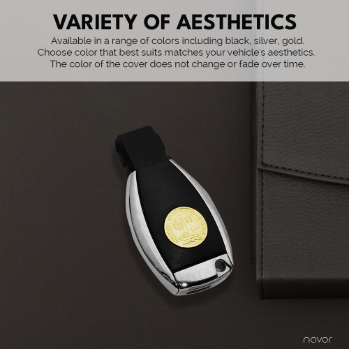 1 Piece Metal 3D Apple Tree Badge Key Back Cover A0008900023 Compatible for Mercedes Benz AMG Key Cover