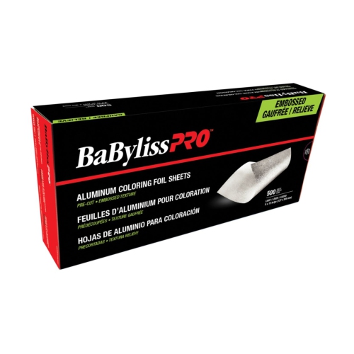 BaBylissPRO Aluminum Coloring Foil Light Sheets, 5x12 inch, 500/box
