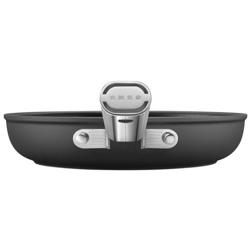 Smeg 9.5" Aluminum Frying Pan - Matte Black