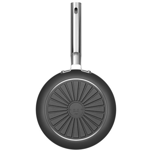 Smeg 9.5" Aluminum Frying Pan - Matte Black