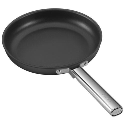 Smeg 11" Aluminum Frying Pan - Matte Black