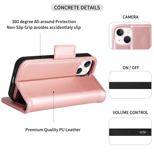 navor Universal Car Mount & Detachable Magnetic Wallet Case Compatible with iPhone 13 Mini [5.4 inch] [Folio], RFID Protection Kickstand