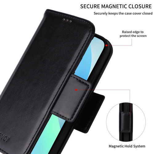 navor Universal Car Mount & Detachable Magnetic Wallet Case Compatible with iPhone 13 Mini [5.4 inch] [Folio], RFID Protection Kickstand