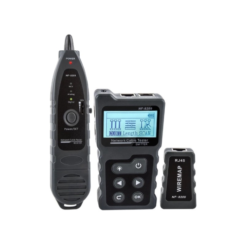 SPEEDEX  Network Cable Tester Wire Tracker Network Tool Scan Cable Wiremap Tester Cat5 Cat6 Cable Length Measurement, Poe Testing, Ncv Function