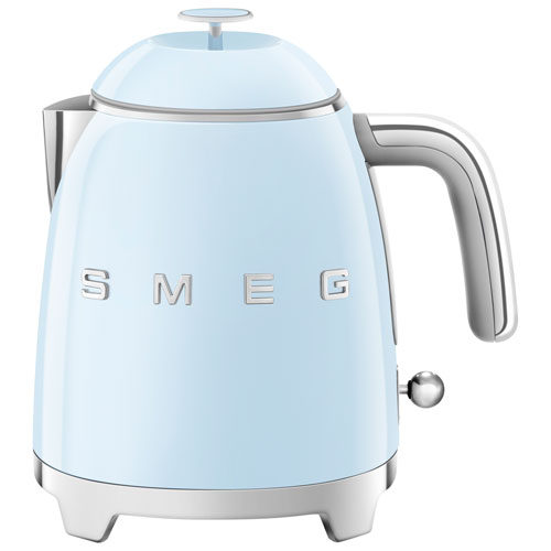 Smeg 50's Retro Style Mini Electric Kettle - 0.8L- Pastel Blue