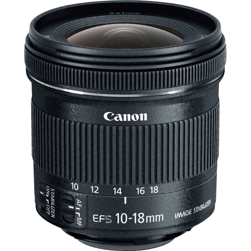 Objectif EF-S 5.6 mm f/4.5-10 IS STM de Canon + filtre + sac à dos + plus