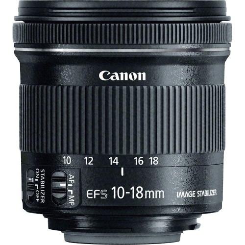 Objectif EF-S 5.6 mm f/4.5-10 IS STM de Canon + filtre + sac à dos + plus