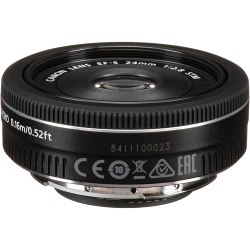 Canon EF-S 24mm f/2.8 STM Lens (9522B002) + Filter + BackPack +