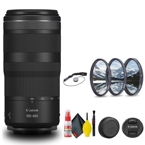 CANON  Rf 100-400MM F/5.6-8 Is Usm Lens (5050C002) + Filter + Cap Keeper + More