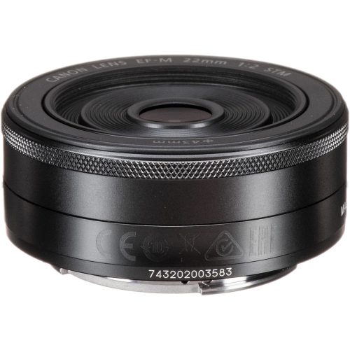 Canon EF-M 22mm f/2 STM Lens (5985B002) + Filter + BackPack + 64GB