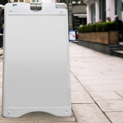 Durable Weatherproof Jumbl A-Frame Signboard Foldable with Nonslip Base for Outdoor Sidewalk or Indoor Mall Signage – Use Front & Back for Duel