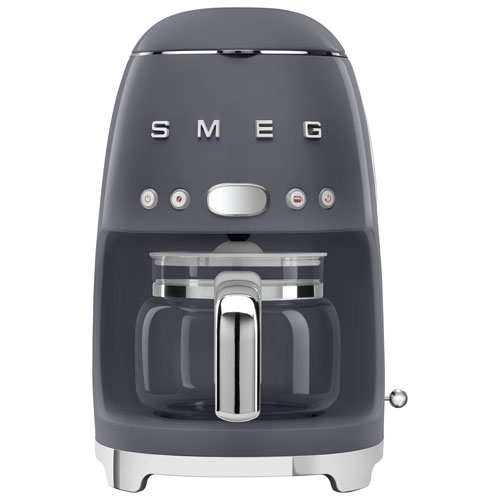 Smeg 10-Cup Drip Coffee Maker - Slate Grey