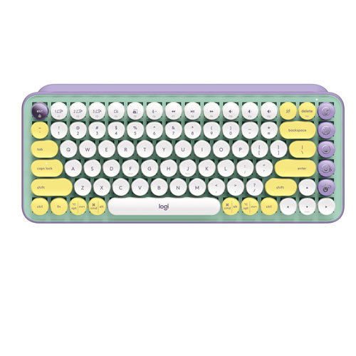 Logitech POP Keys Wireless Mechanical Keyboard with Customizable