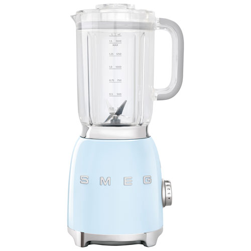 Smeg 50's Style 1.4L 600-Watt Countertop Blender - Pastel Blue