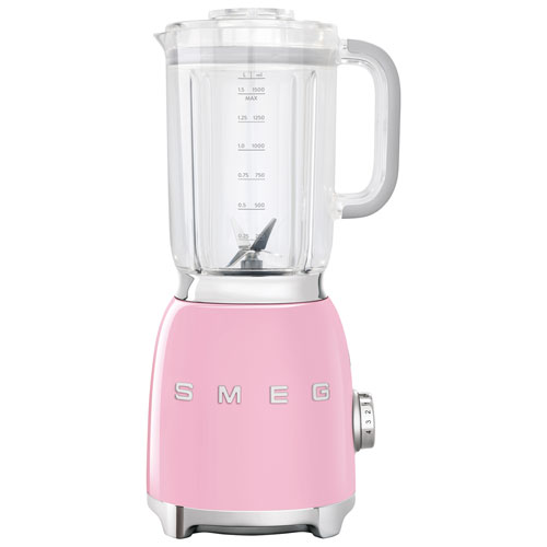 Smeg 50's Style 1.4L 600-Watt Countertop Blender - Pink