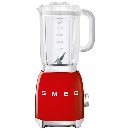 Smeg 50's Style 1.4L 600-Watt Countertop Blender - Red