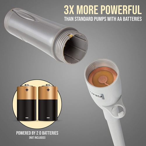 DEWAY Liquid Transfer Pump - 3X More Powerful D Battery Powered, Portable Fuel Transfer Pump with Leak Protection, Long Flexible Intake Hose,