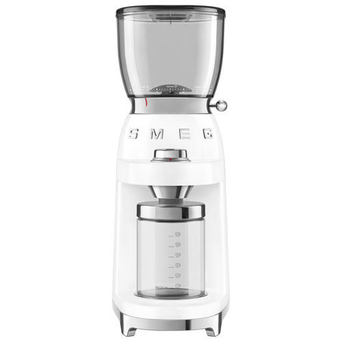 Smeg 50's Style Burr Coffee Grinder - White