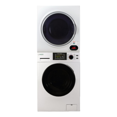 Equator Digital Touch Apartment 110V Set 18lbs Washer+Vented 3.5cf Sensor Dryer