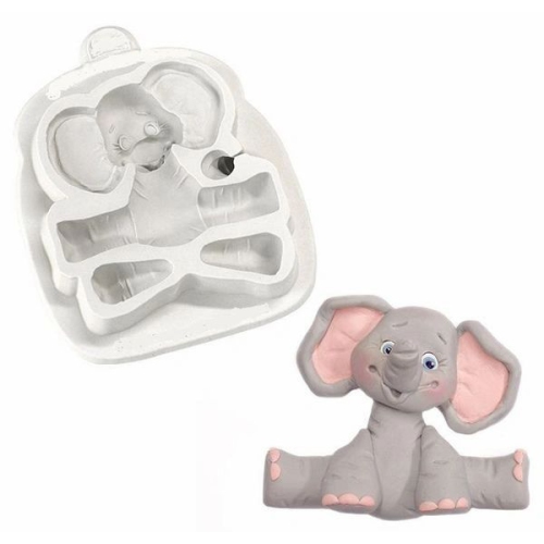 Moule 3D en silicone pour bébé éléphant