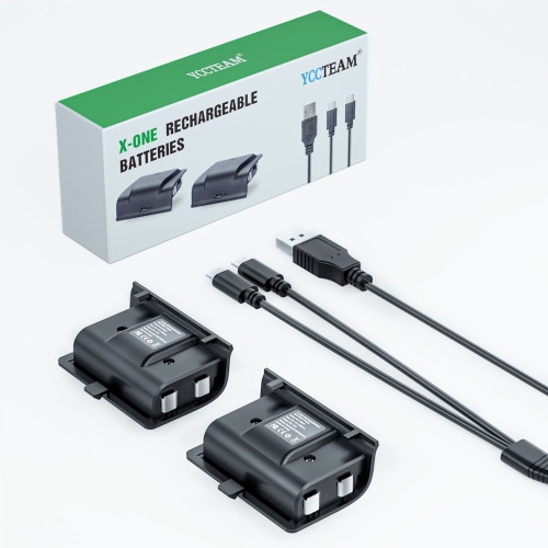 SAMA -Rechargeable Battery Pack for Xbox One Controllers - 2 x 1200mAh Ni-MH Batteries